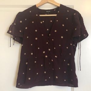 Madewell silk belle top